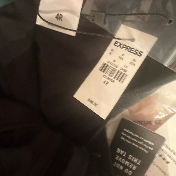 Express Editor Super High Waisted Velvet Flare
Trouser Pant Emerald Green SZ 4R - Picture 8 of 9